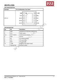 IS31FL3193-DLS2-TR Datasheet Page 2