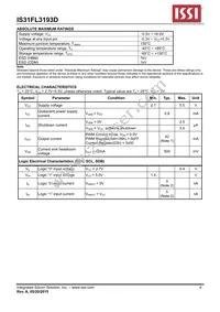 IS31FL3193D-CLS2-TR Datasheet Page 4