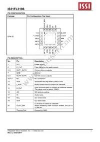 IS31FL3196-QFLS2-TR Datasheet Page 3