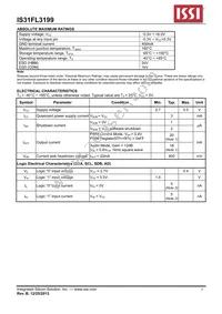 IS31FL3199-QFLS2-TR Datasheet Page 5