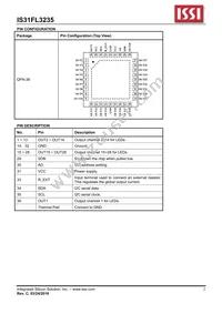 IS31FL3235-QFLS2-TR Datasheet Page 2