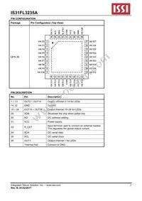 IS31FL3235A-QFLS2-TR Datasheet Page 2
