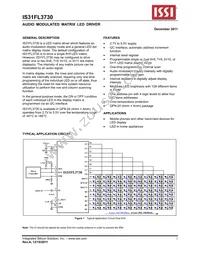 IS31FL3730-QFLS2-TR Datasheet Cover