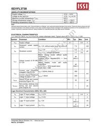 IS31FL3730-QFLS2-TR Datasheet Page 5