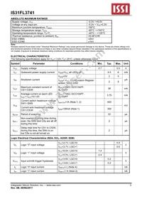 IS31FL3741-QFLS4-TR Datasheet Page 5