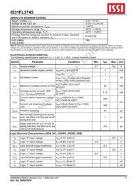 IS31FL3745-CLS4-TR Datasheet Page 5