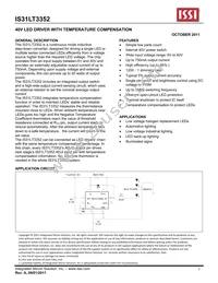 IS31LT3352-V1GRLS2-TR Datasheet Cover