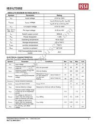 IS31LT3352-V1GRLS2-TR Datasheet Page 5