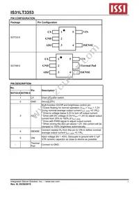 IS31LT3353-V1STLS2-TR Datasheet Page 2