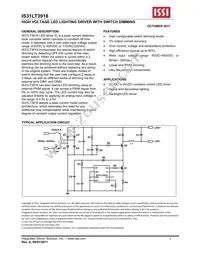 IS31LT3918-GRLS2-TR Datasheet Cover