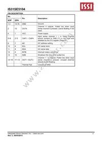 IS31SE5104-GRLS2 Datasheet Page 3