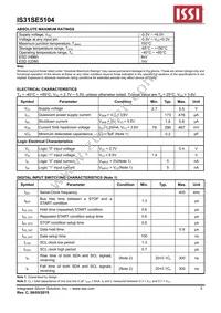 IS31SE5104-GRLS2 Datasheet Page 5