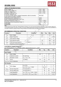 IS32BL3552-ZLA3-TR Datasheet Page 4