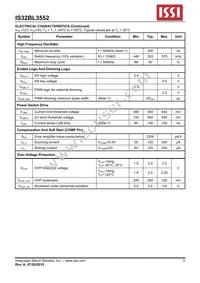 IS32BL3552-ZLA3-TR Datasheet Page 5