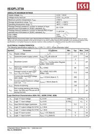 IS32FL3738-ZLA3 Datasheet Page 7