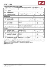 IS32LT3120-GRLA3-TR Datasheet Page 5