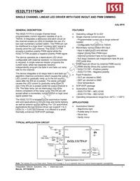 IS32LT3175P-GRLA3-TR Datasheet Cover