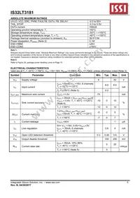 IS32LT3181-ZLA3-TR Datasheet Page 5