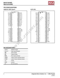 IS41C16105C-50TI Datasheet Page 2