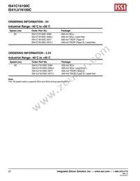 IS41LV16100C-50KLI-TR Datasheet Page 20