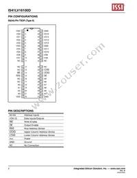 IS41LV16100D-50KLI-TR Datasheet Page 2