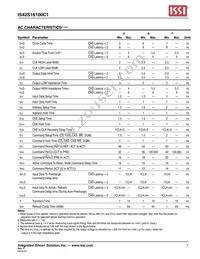 IS42S16100C1-7TLI-TR Datasheet Page 7