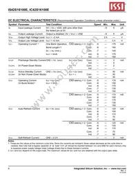 IS42S16100E-7TLI-TR Datasheet Page 6