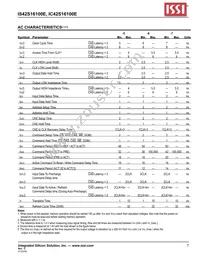 IS42S16100E-7TLI-TR Datasheet Page 7