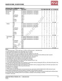 IS42S16100E-7TLI-TR Datasheet Page 17