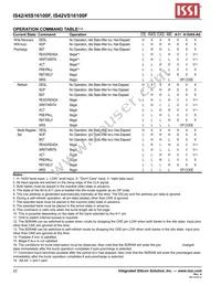 IS42S16100F-7TL-TR Datasheet Page 22