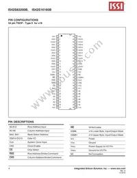 IS42S16160B-6BLI-TR Datasheet Page 4