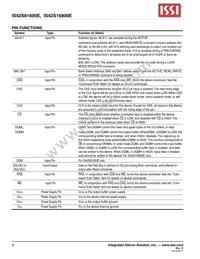IS42S16800E-7TL-TR Datasheet Page 6