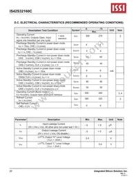 IS42S32160C-6BI-TR Datasheet Page 20