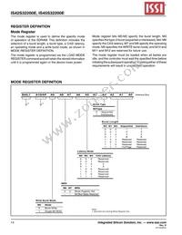 IS42S32200E-5TL-TR Datasheet Page 14