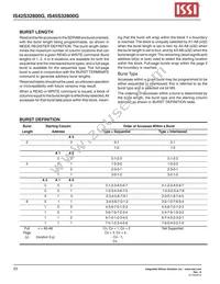 IS42S32800G-7BI Datasheet Page 23