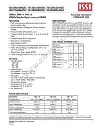 IS42SM16800E-75ETLI Datasheet Cover