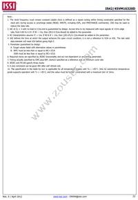 IS42VM16320D-6BLI Datasheet Page 23