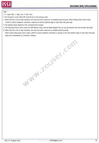 IS42VM16400K-75BLI-TR Datasheet Page 18