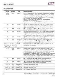 IS42VS16100C1-10TLI-TR Datasheet Page 2