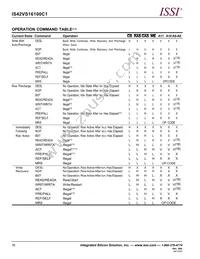 IS42VS16100C1-10TLI-TR Datasheet Page 16