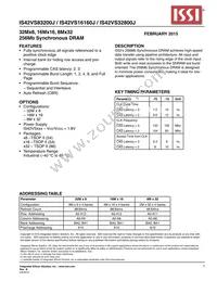 IS42VS16160J-75TLI Datasheet Cover