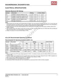 IS43DR16160A-5BBLI-TR Datasheet Page 7