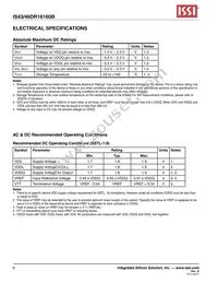 IS43DR16160B-3DBI Datasheet Page 6