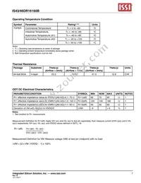 IS43DR16160B-3DBI Datasheet Page 7
