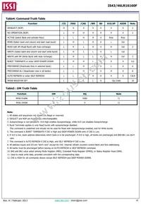 IS43LR16160F-6BL-TR Datasheet Page 16