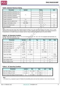 IS43LR16160F-6BL-TR Datasheet Page 22