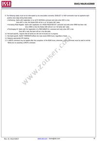 IS43LR16200D-6BLI Datasheet Page 18