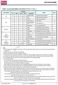 IS43LR16400B-6BLI-TR Datasheet Page 17