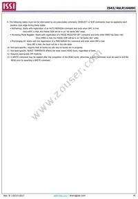 IS43LR16400C-6BLI Datasheet Page 18