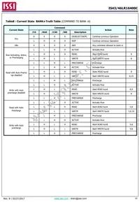 IS43LR16400C-6BLI Datasheet Page 19